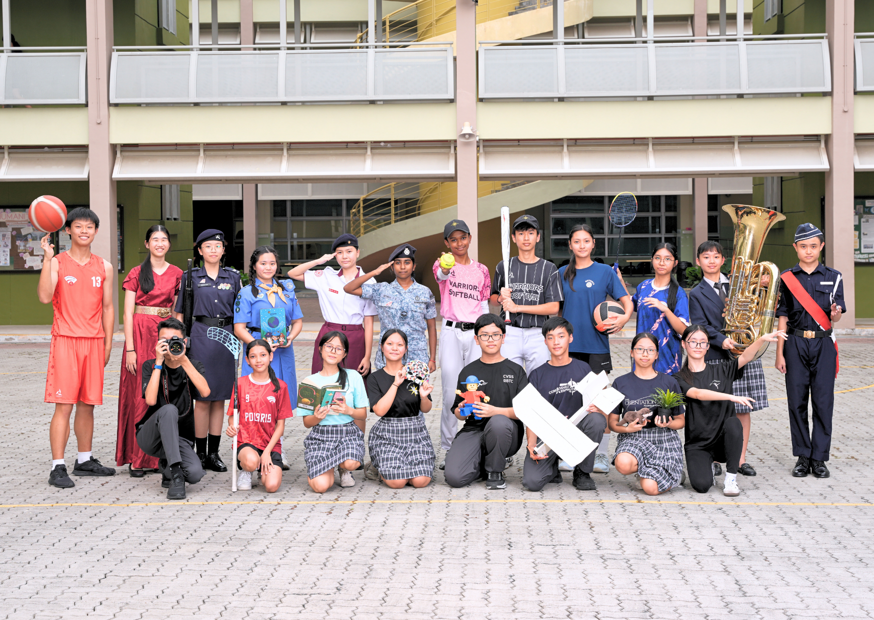 Photos of students from all CCA