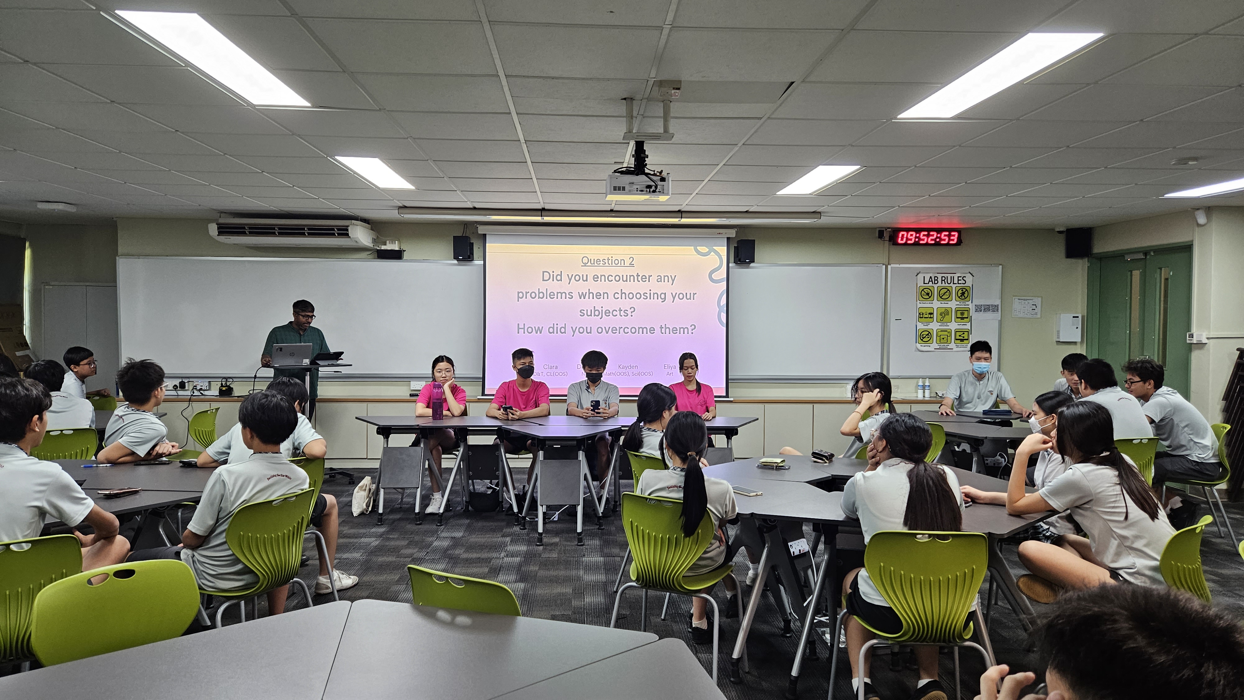 Sec 3 students sharing their experiences